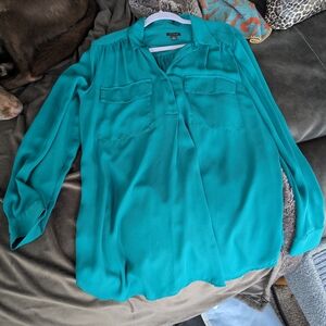 Ann Taylor Green Blouse